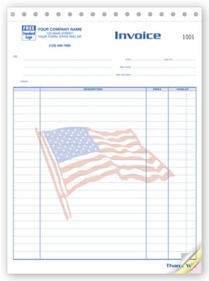 Job Invoices - Large Patriotic 209FLG