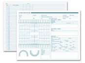 Dental Exam Record, Anatomic Diagrams, Horizontal Format
