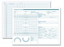 Dental Exam Record, Anatomic Diagrams, Horizontal Format