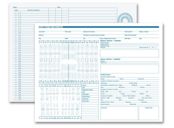 Dental Exam Record, Anatomic Diagrams, Horizontal Format