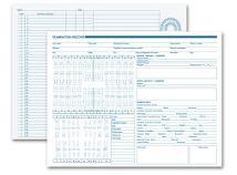 Dental Exam Record, Anatomic Diagrams, Horizontal Format