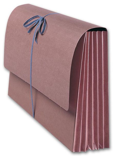 Top Tab Red Wallet Pocket, Extra Large, 5 1/4 expansion