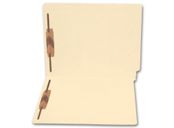 End Tab Full Cut Manila Folder, 14 pt, Two Fastener