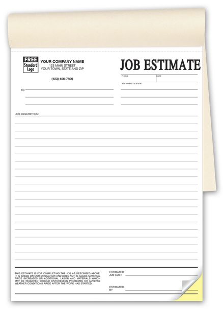 Job Estimates - Booked