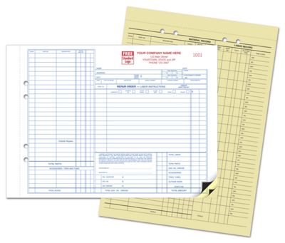 Auto Repair Orders w/Carbons 11 X 8 1/2 21893
