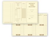 Pocket Size Weekly Time Cards