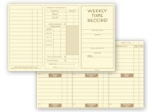 Pocket Size Weekly Time Cards