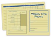 Pocket Size Weekly Time Records