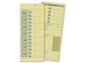 Weekly Time Card, Manila Tag Stock