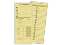 3 1/2 X 8 1/2 Daily Job Time Card