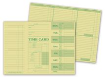 Weekly Time Card, Tag Stock
