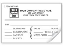 Veterinary Instruction Labels, Pressure Sensitive