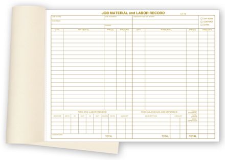 Material and Labor Records, Padded