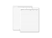 Progress Notes, Two-Hole Punch, White Ledger