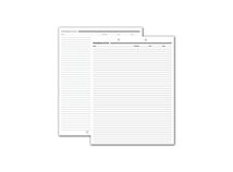 Progress Notes, Two-Hole Punch, White Ledger