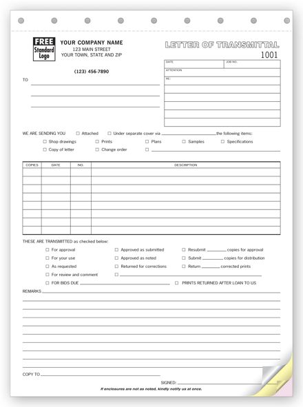 Letters of Transmittal - Classic
