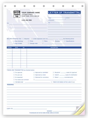 Letters of Transmittal 240T