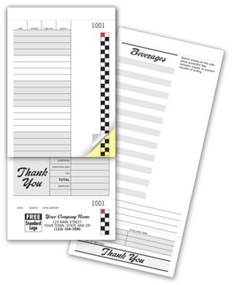 Guest Check Sets - Café 2508