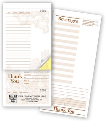 Guest Checks, Harvest, Sets 2514