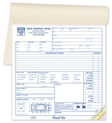 Road Service/Towing Service Orders - Booked 2527