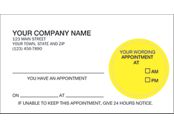 Peel and Stick Appointment Card, Imprinted