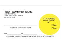 Peel and Stick Appointment Card, Imprinted