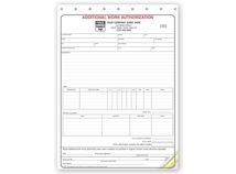 Additional Work Authorizations - Carbonless
