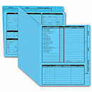 Real Estate Folder, Right Panel List, Letter Size, Blue 275B