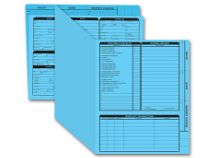 Real Estate Folder, Right Panel List, Letter Size, Blue