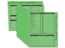 Real Estate Folder, Right Panel List, Letter Size, Green
