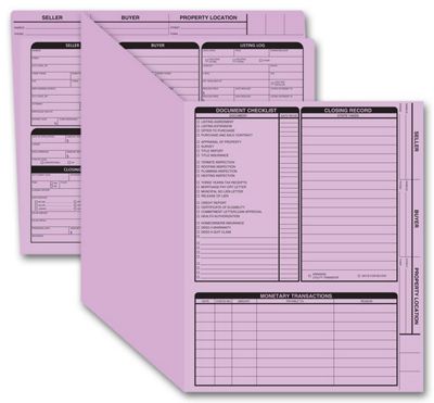 Real Estate Folder, Right Panel List, Letter Size, Lavender 275L