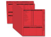 Real Estate Folder, Right Panel List, Letter Size, Red
