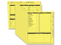 Real Estate Folder, Right Panel List, Letter Size, Yellow