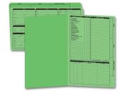 Real Estate Folder, Right Panel List, Legal Size, Green