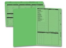 Real Estate Folder, Right Panel List, Legal Size, Green