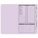 Real Estate Folder, Left Panel List, Legal Size, Lavender 276L