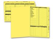 Real Estate Folder, Right Panel List, Legal Size, Yellow