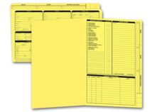 Real Estate Folder, Right Panel List, Legal Size, Yellow