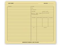Manufacturers Job Folder