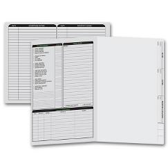 Real Estate Folder, Left Panel List, Letter Size, Gray