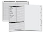 Real Estate Folder, Left Panel List, Letter Size, Gray