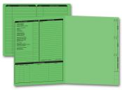 Real Estate Folder, Left Panel List, Letter Size, Green