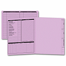 Real Estate Folder, Left Panel List, Letter Size, Lavender 285L