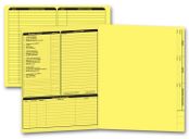 Real Estate Folder, Left Panel List, Letter Size, Yellow