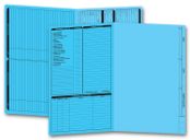 Real Estate Folder, Left Panel List, Legal Size, Blue