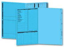 Real Estate Folder, Left Panel List, Legal Size, Blue