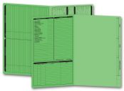 Real Estate Folder, Left Panel List, Legal Size, Green