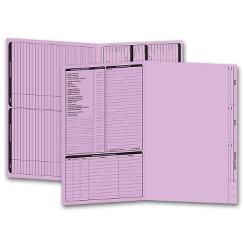 Real Estate Folder, Left Panel List, Legal Size, Lavender