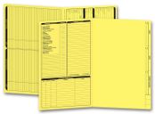 Real Estate Folder, Left Panel List, Legal Size, Yellow