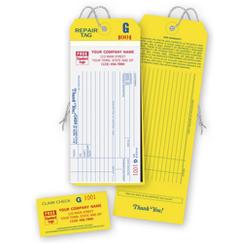 4-in-1 Repair Tags w/ Claim Check and Carbons, White